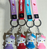 Hello kitty kırmızı silikon lüks anahtarlık çanta aksesuar