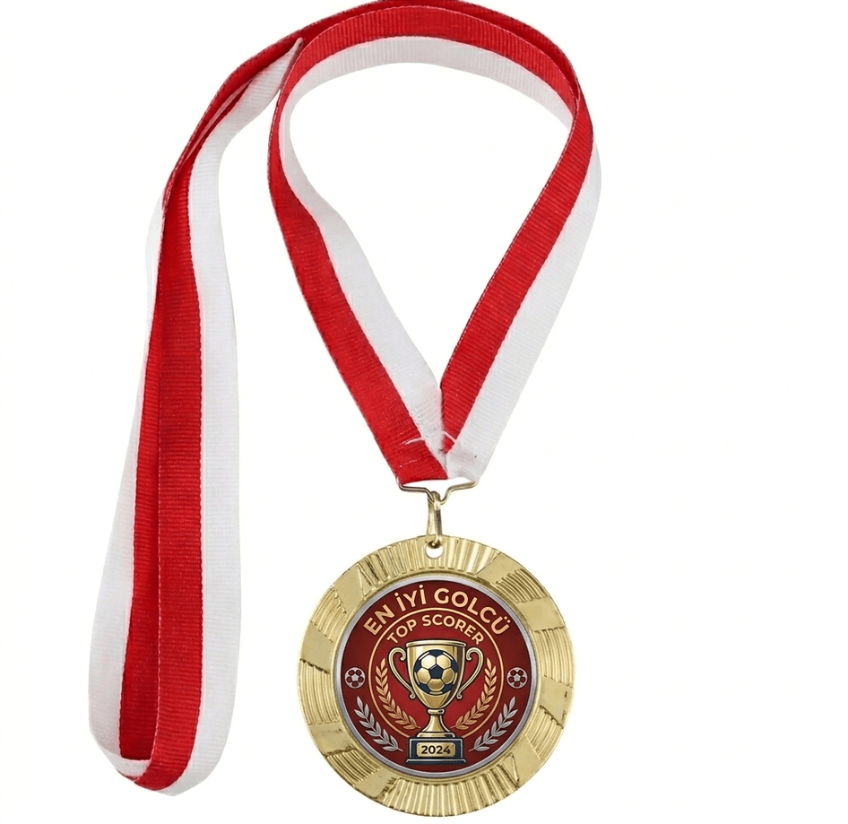 Kişiye özel büyük boy zgold renk altın madalya 1 adet