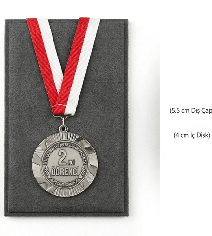 Kişiye özel Gümüş renk kaliteli madalya