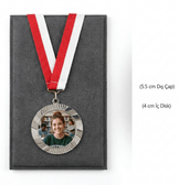 Kişiye özel Gümüş renk kaliteli madalya