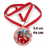 Kişiye özel Bronz renk kaliteli üçüncülük madalyası