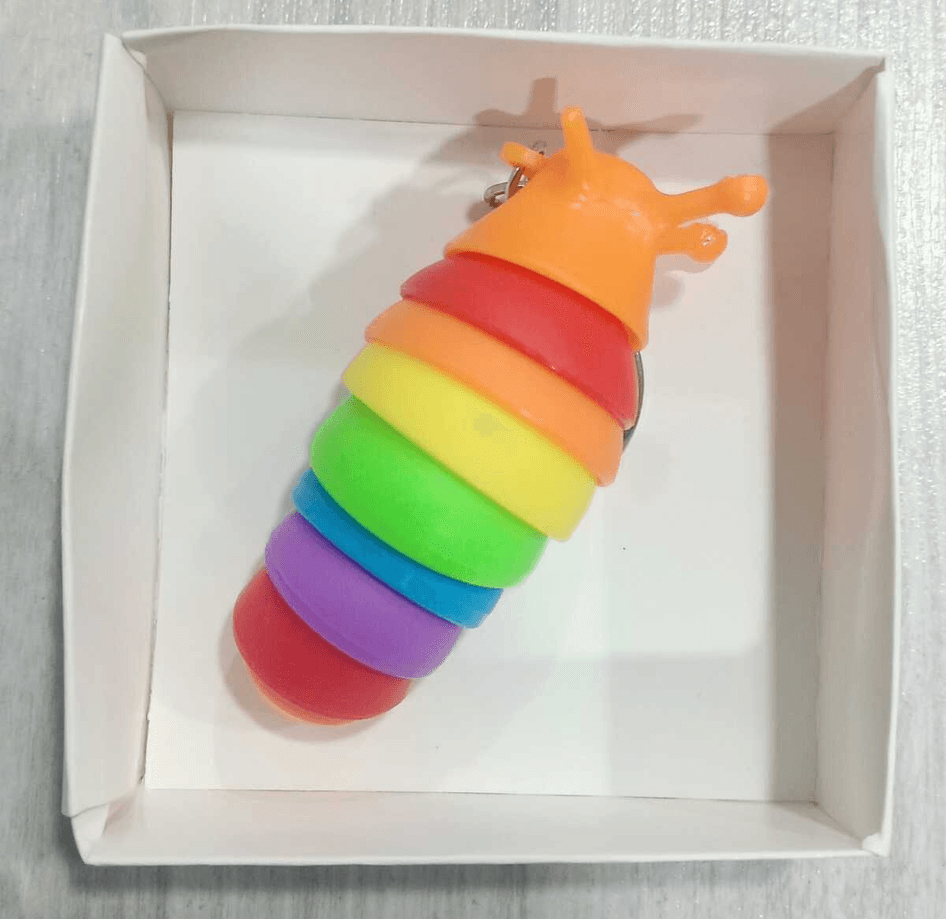 Sevimli salyangoz turuncu lüks anahtarlık çanta aksesuar