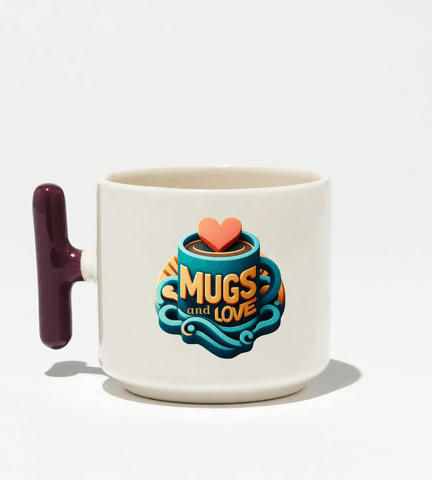 Kişiye özel Seramik Kulpu Lila Çay / Kahve / Latte Fincanı