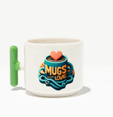 Kişiye özel Seramik Kulpu Açık yeşil Çay / Kahve / Latte Fincanı