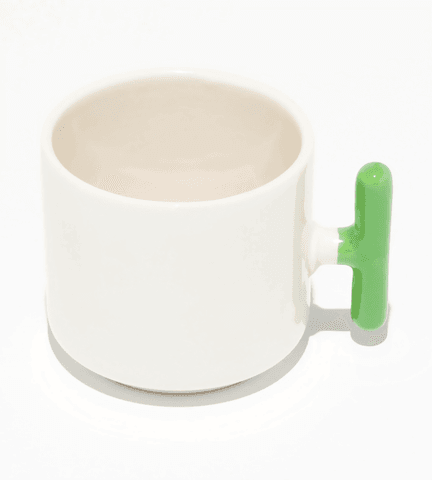 Kişiye özel Seramik Kulpu Açık yeşil Çay / Kahve / Latte Fincanı