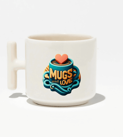 Kişiye özel Seramik Kulpu Krem Çay / Kahve / Latte Fincanı