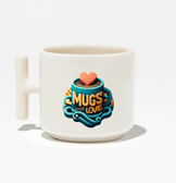 Kişiye özel Seramik Kulpu Krem Çay / Kahve / Latte Fincanı