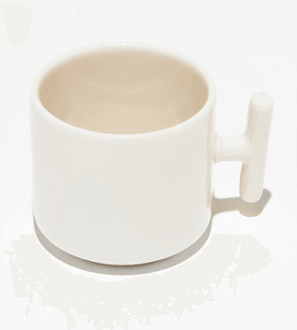 Kişiye özel Seramik Kulpu Krem Çay / Kahve / Latte Fincanı