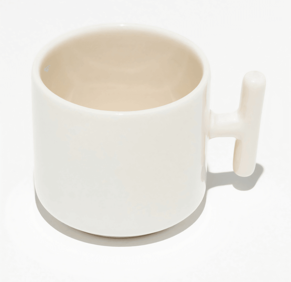 Kişiye özel Seramik Kulpu Krem Çay / Kahve / Latte Fincanı