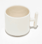 Kişiye özel Seramik Kulpu Krem Çay / Kahve / Latte Fincanı