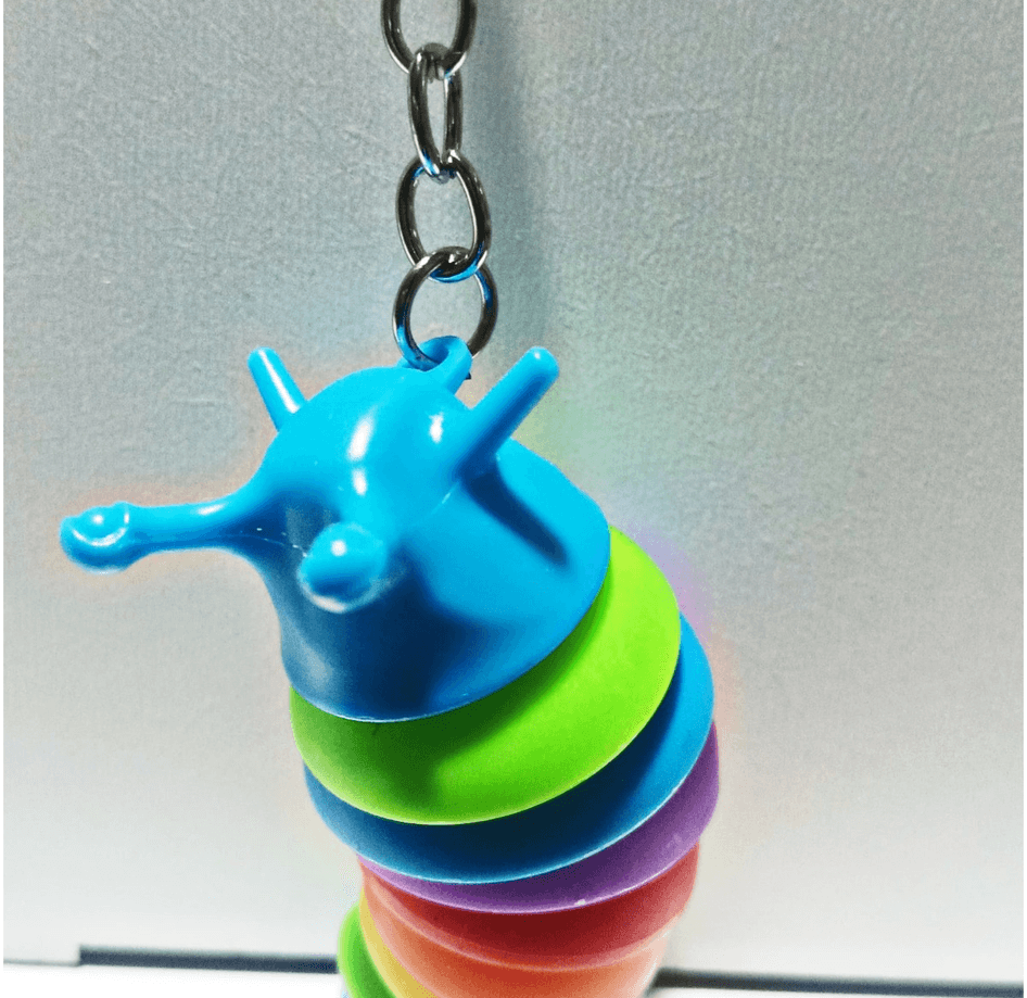 Sevimli salyangoz mavi plastik lüks anahtarlık çanta aksesuar