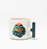 Kişiye özel Seramik Kulpu Koyu Yeşil Çay / Kahve / Latte Fincanı