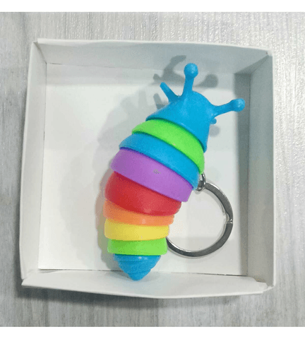 Sevimli salyangoz mavi plastik lüks anahtarlık çanta aksesuar