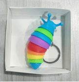 Sevimli salyangoz mavi plastik lüks anahtarlık çanta aksesuar