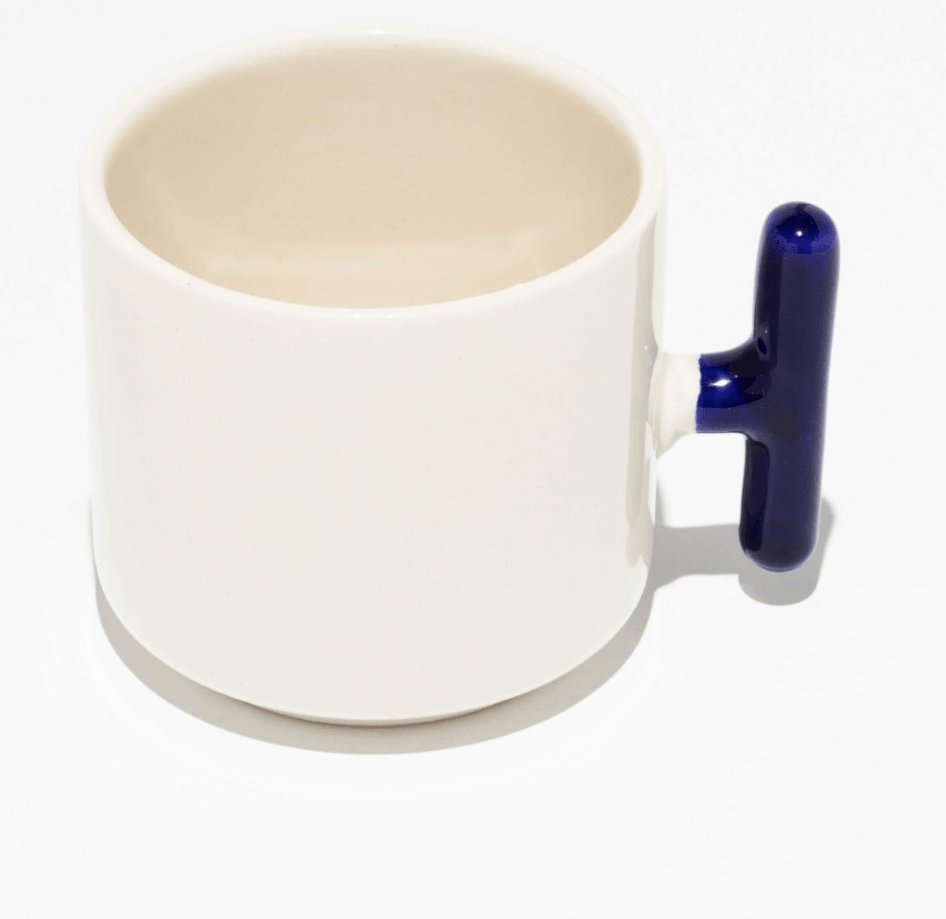 Kişiye özel Seramik Kulpu Lacivert Çay / Kahve / Latte Fincanı