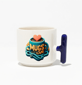 Kişiye özel Seramik Kulpu Lacivert Çay / Kahve / Latte Fincanı