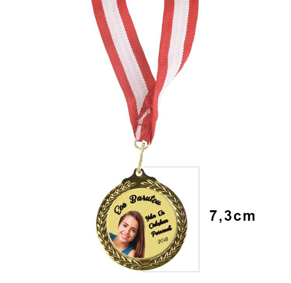 Kişiye özel büyük boy zeytin dalı gold renk altın madalya madaly