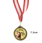 Kişiye özel büyük boy zeytin dalı gold renk altın madalya madaly