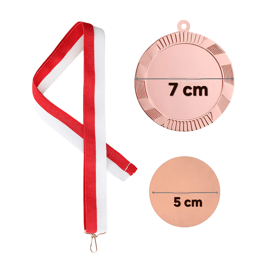 Kişiye özel büyük boy 7cm Bronz madalya