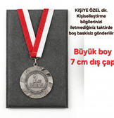 Kişiye özel büyük boy gümüş madalya