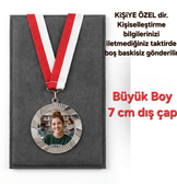 Kişiye özel büyük boy gümüş madalya