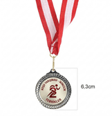 Kişiye özel zeytin dalı küçük boy gümüş ödül madalyası