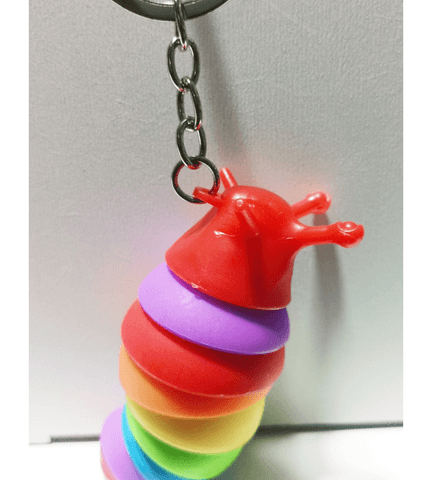 Sevimli salyangoz kırmızı lüks anahtarlık çanta aksesuar