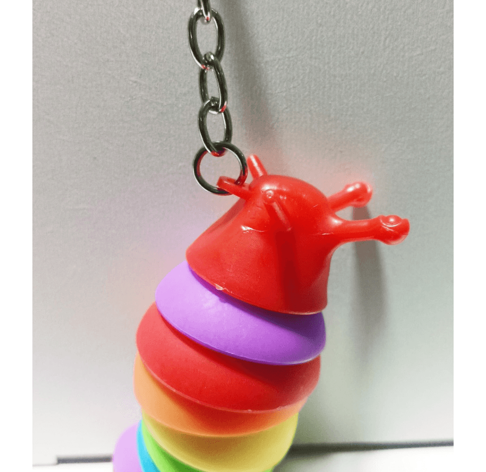 Sevimli salyangoz kırmızı lüks anahtarlık çanta aksesuar