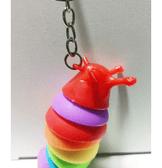 Sevimli salyangoz kırmızı lüks anahtarlık çanta aksesuar