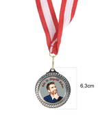 Kişiye özel zeytin dalı küçük boy gümüş ödül madalyası