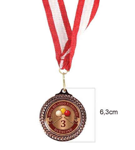 Kişiye özel zeytin dalı küçük boy bronz ödül madalyası
