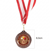 Kişiye özel zeytin dalı küçük boy bronz ödül madalyası