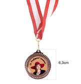 Kişiye özel zeytin dalı küçük boy bronz ödül madalyası