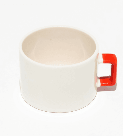 Kişiye özel Seramik Kulpu Kırmızı Çay / Kahve / Latte