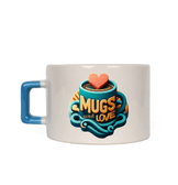 Kişiye özel Seramik Kulpu Mavi Çay / Kahve / Latte