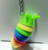 Sevimli salyangoz yeşil lüks anahtarlık çanta aksesuar