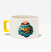 Kişiye özel Seramik Kulpu Sarı Çay / Kahve / Latte