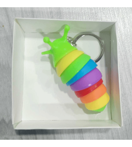 Sevimli salyangoz yeşil lüks anahtarlık çanta aksesuar