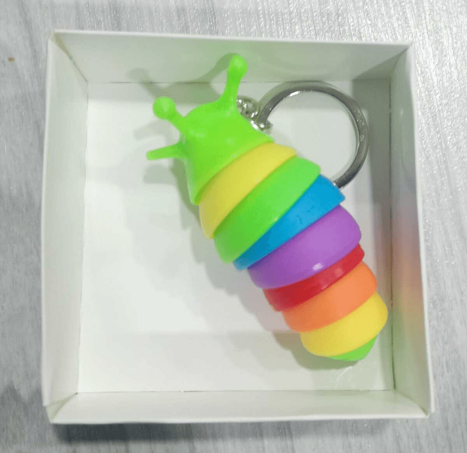 Sevimli salyangoz yeşil lüks anahtarlık çanta aksesuar