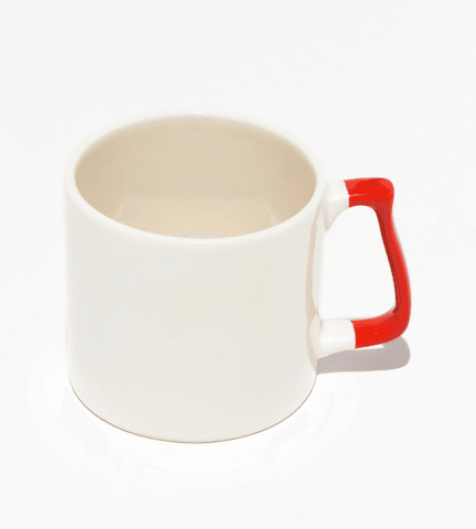 Kişiye özel Seramik Kulpu Kırmızı Çay / Kahve / Latte