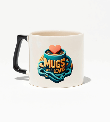 Kişiye özel Seramik Kulpu Siyah Çay / Kahve / Latte