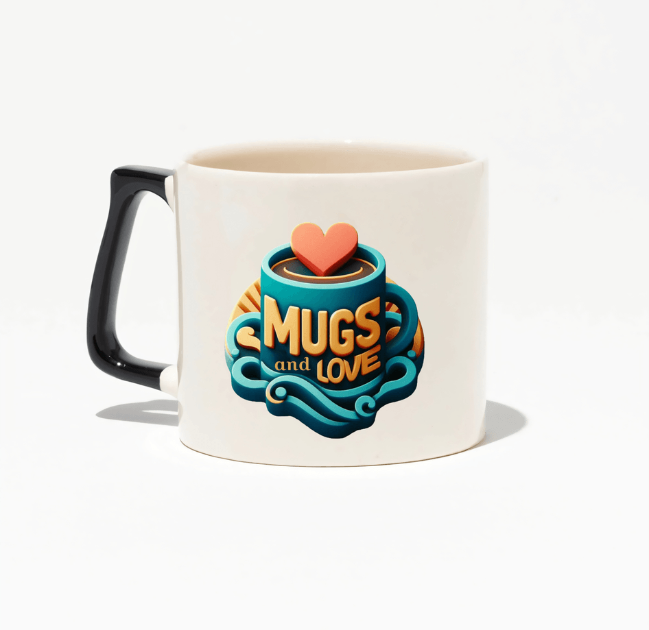 Kişiye özel Seramik Kulpu Siyah Çay / Kahve / Latte