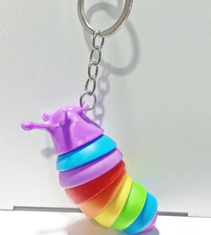 Sevimli salyangoz mor lüks anahtarlık çanta aksesuar