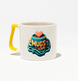 Kişiye özel Seramik Kulpu Sarı Çay / Kahve / Latte