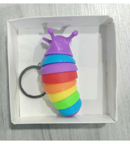 Sevimli salyangoz mor lüks anahtarlık çanta aksesuar