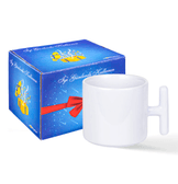 Kişiye özel Porselen Beyaz T kulplu Çay / Kahve / Latte