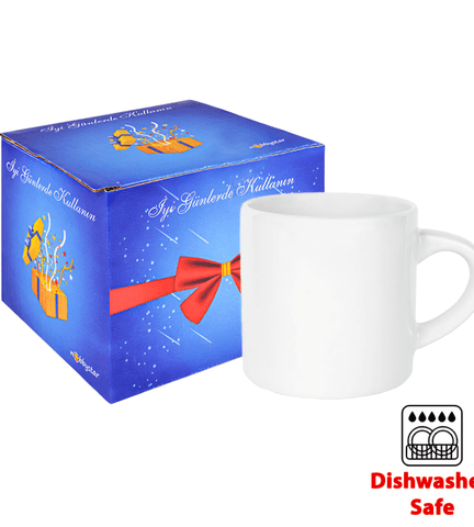 Kişiye özel Porselen Kulpu ve İçi Beyaz Çay / Kahve / Latte