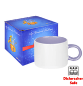 Kişiye özel Porselen Kulpu ve İçi Lila Duble Türk Kahvesi / Latte