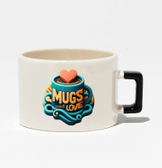 Kişiye özel Seramik Kulpu Koyu Lacivert Çay / Kahve / Latte