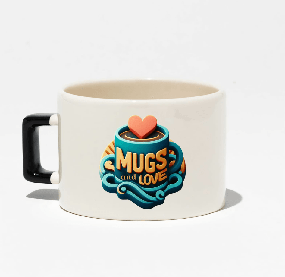 Kişiye özel Seramik Kulpu Koyu Lacivert Çay / Kahve / Latte